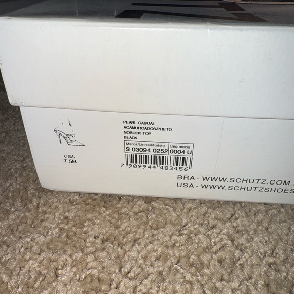 SCHUTZ Black Pointed Toe Heels - Picture 3 of 7